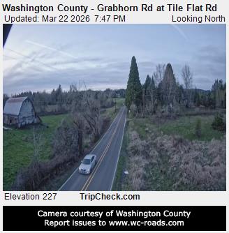 Washington County - Grabhorn Rd at Tile Flat Rd live webcam